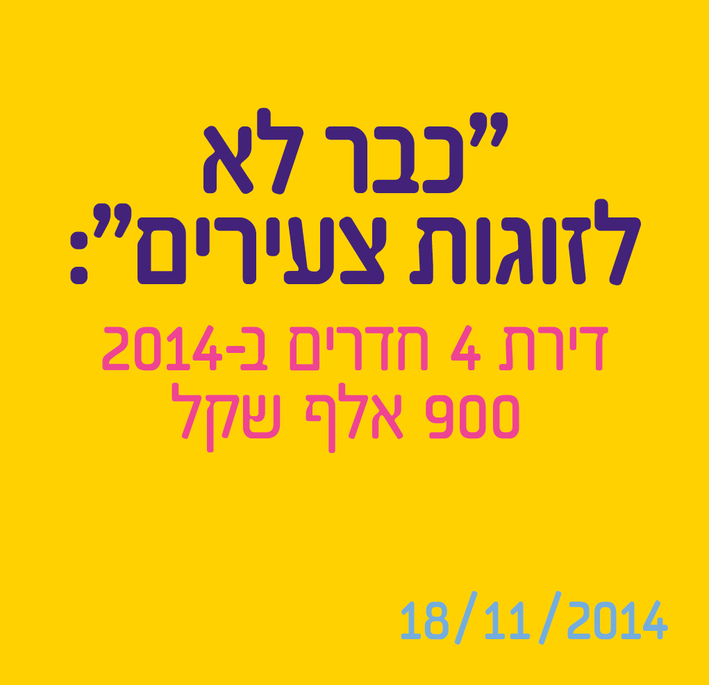 כבר לא לזוגות צעירים: דירת 4 חדרים ב-2014 - 900 אלף שקל